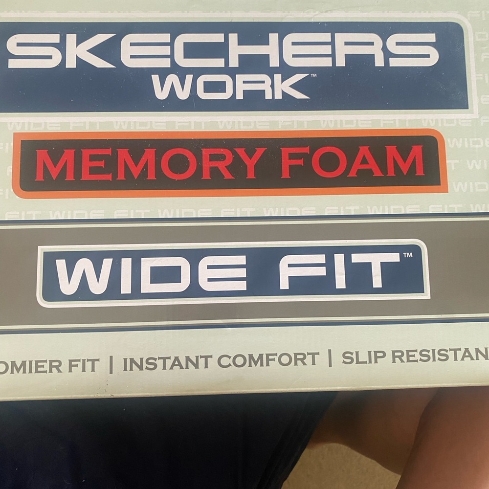 Skechers Work Memory Foam Wide Fit Shoes